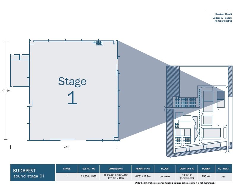 Stage 1 soundstage floor plan