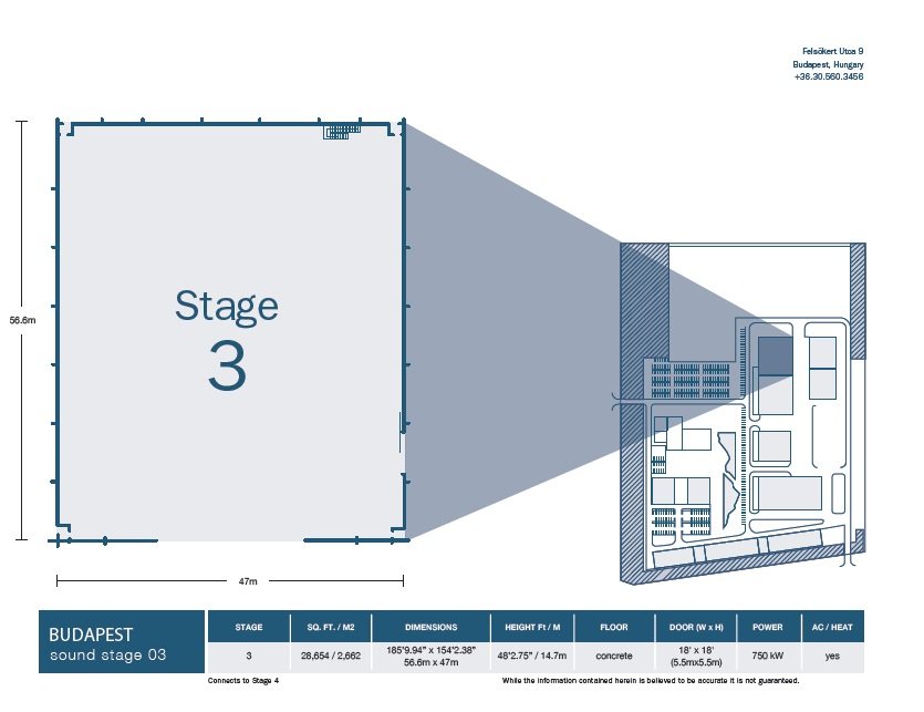 Stage 3 soundstage floor plan
