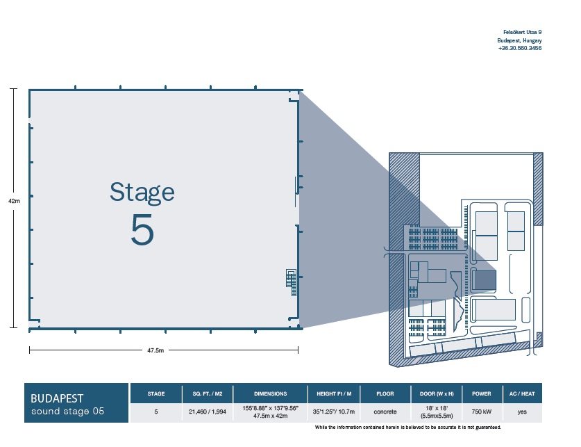 Stage 5 soundstage floor plan