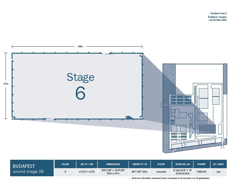 Stage 6 soundstage floor plan