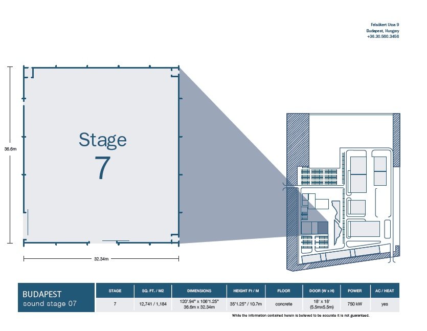 Stage 7 soundstage floor plan
