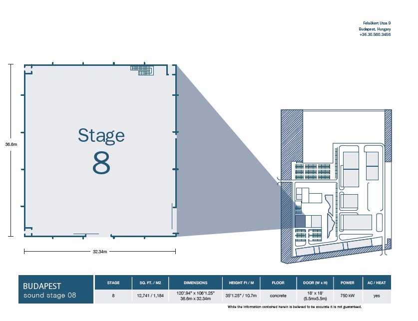 Stage 8 soundstage floor plan